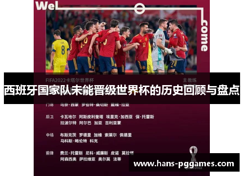 西班牙国家队未能晋级世界杯的历史回顾与盘点 西班牙国家队未能晋级世界杯的历史回顾与盘点